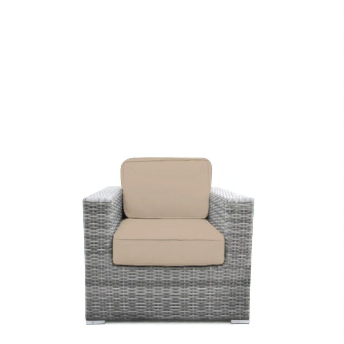 Minnesota - Wicker Club Chair Outdoor - Gray