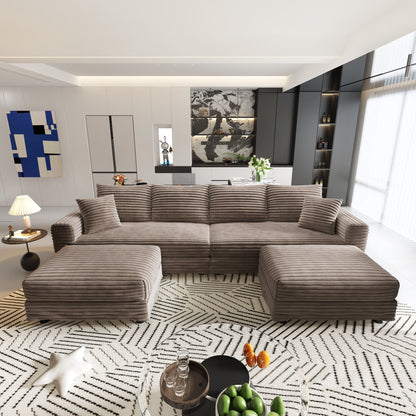 Modern Comfy Upholstered Sofa Cloud Couch &amp; Deep Seat Couches