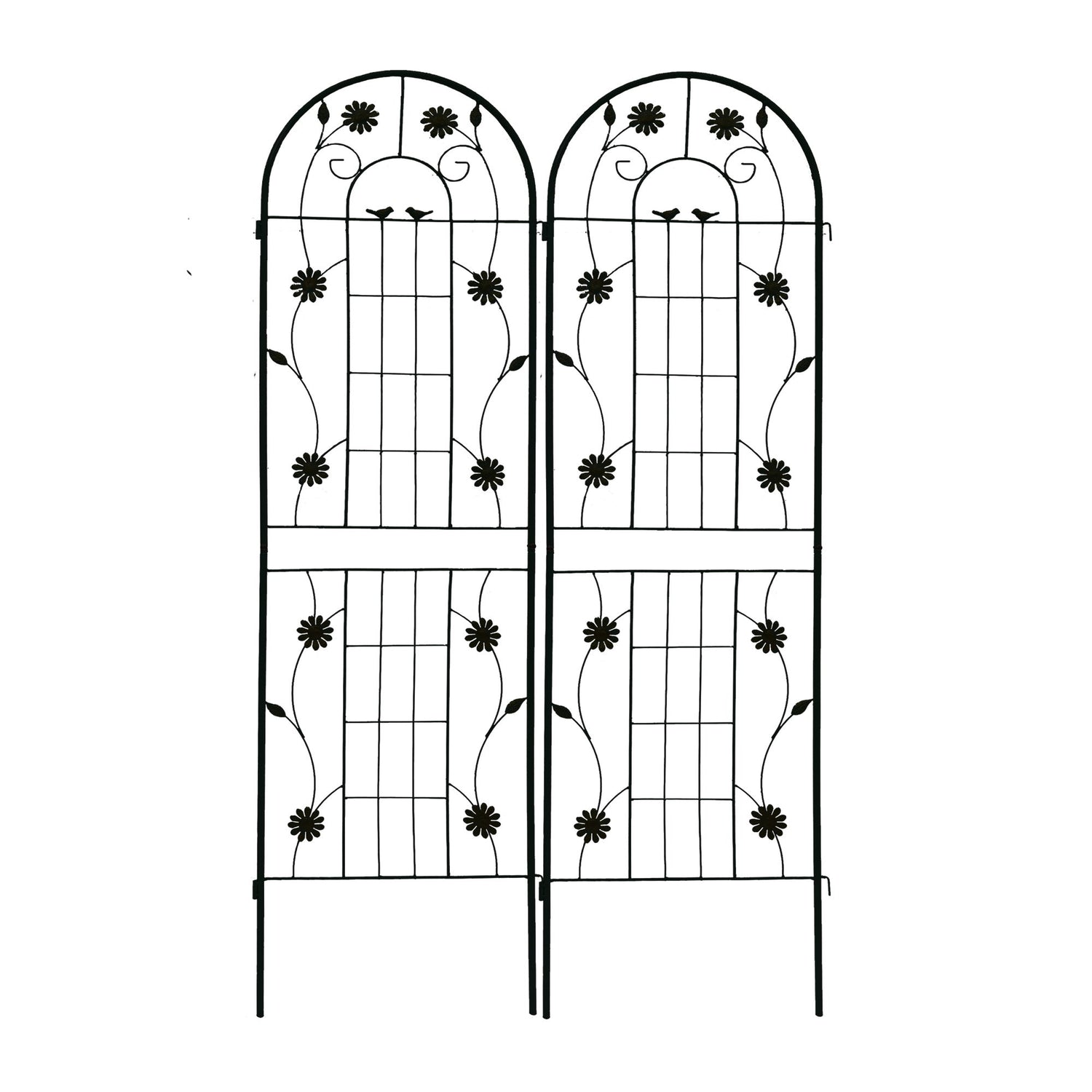 Metal Garden Trellis Rustproof Trellis For Climbing Plant Outdoor Flower Support