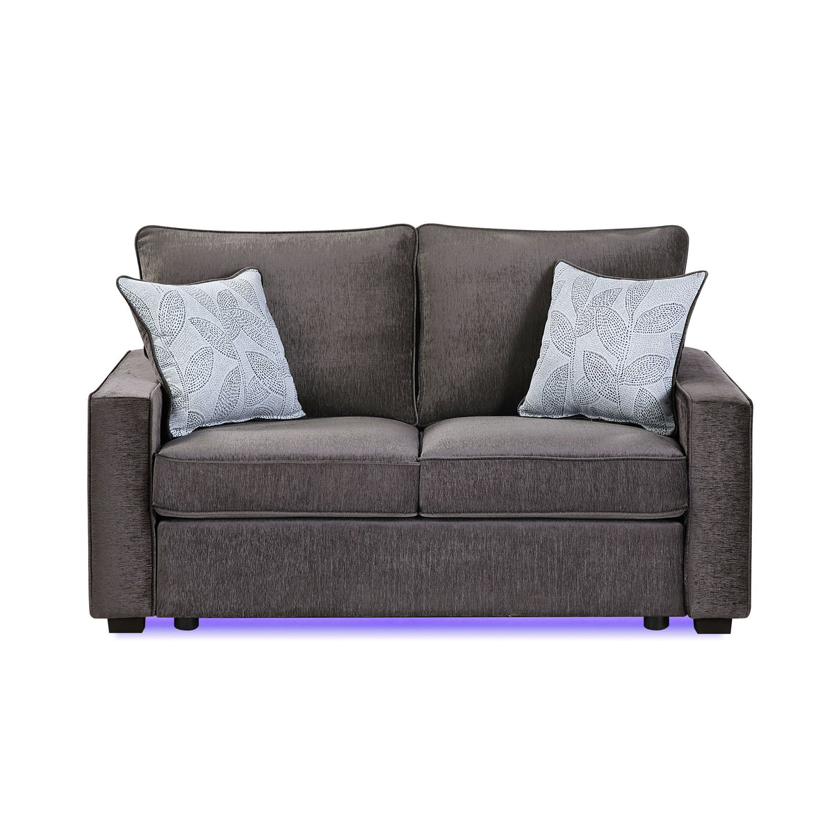 Rita - Loveseat, LED Base Lighting, Cushions And 2 Accent Pillows