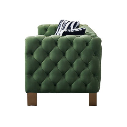 Chesterfield - Modern Tufted Velvet Living Room Sofa, 84.25&