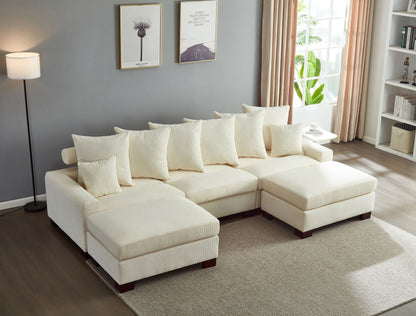 5 Seater Oversized Convertible L &amp; U Shaped Couch