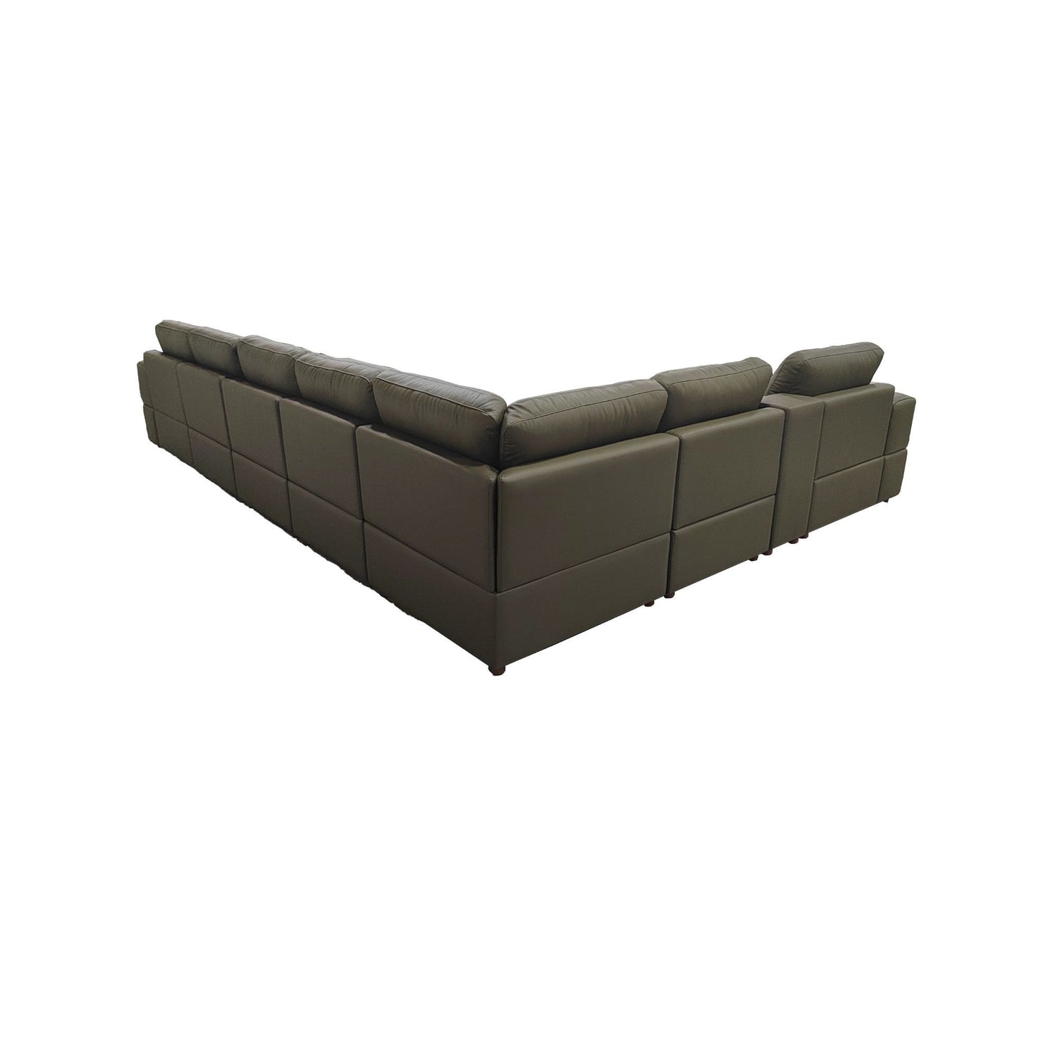 Modular Sectional With Large Square Arms, Custom Configuration