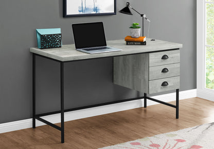 Computer Desk For Home Office, Laptop, 3 Storage Drawers, Contemporary &amp; Moder