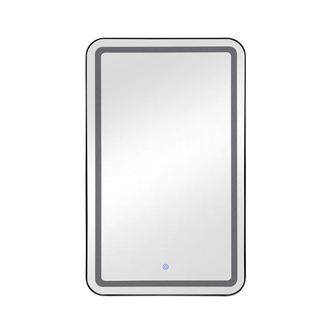 Rectangle Medicine Cabinet Mirror Bathroom Mirror With Storage Wall Mounted Medicine Mirror Cabinet With LED - Black