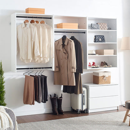 Devi - Wall Mounted Wood Closet System &amp; Modular Units