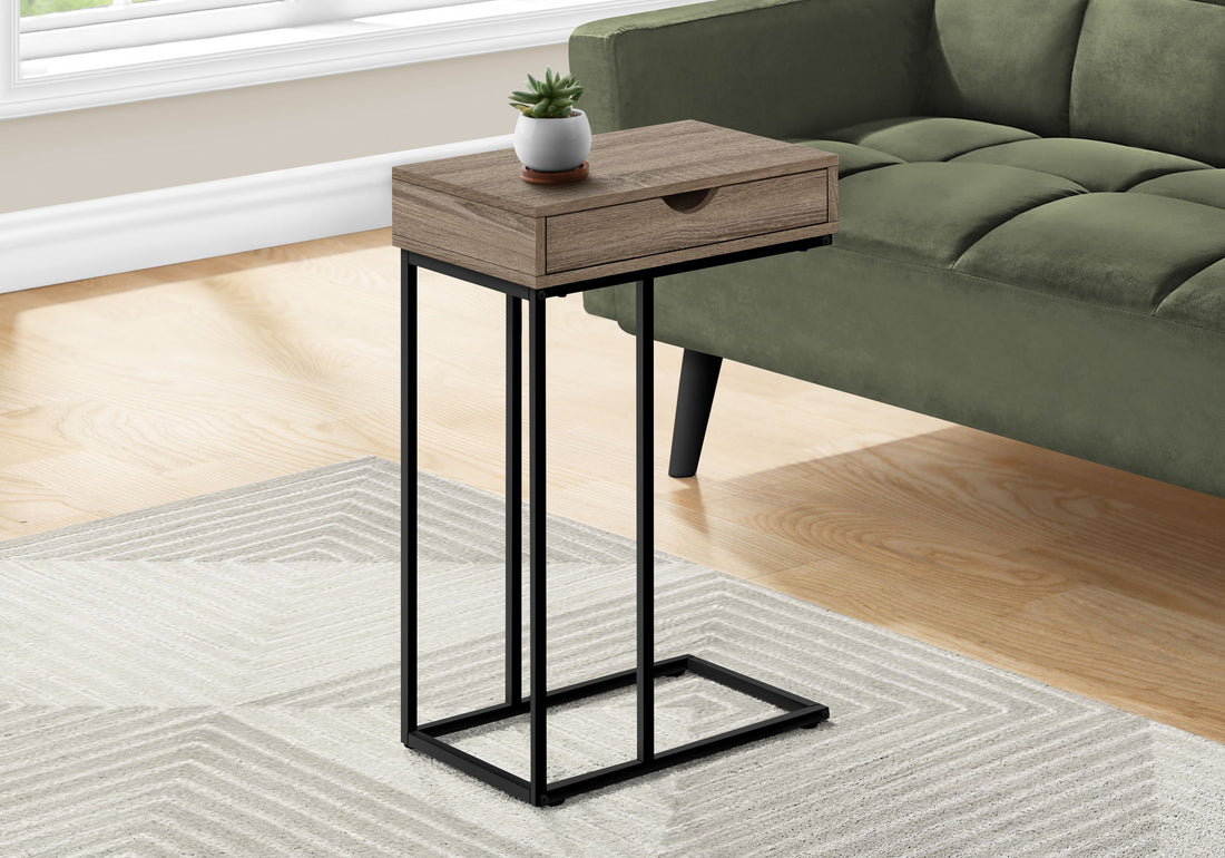 Accent Table, C - Shaped Contemporary &amp; Modern Versatile Design