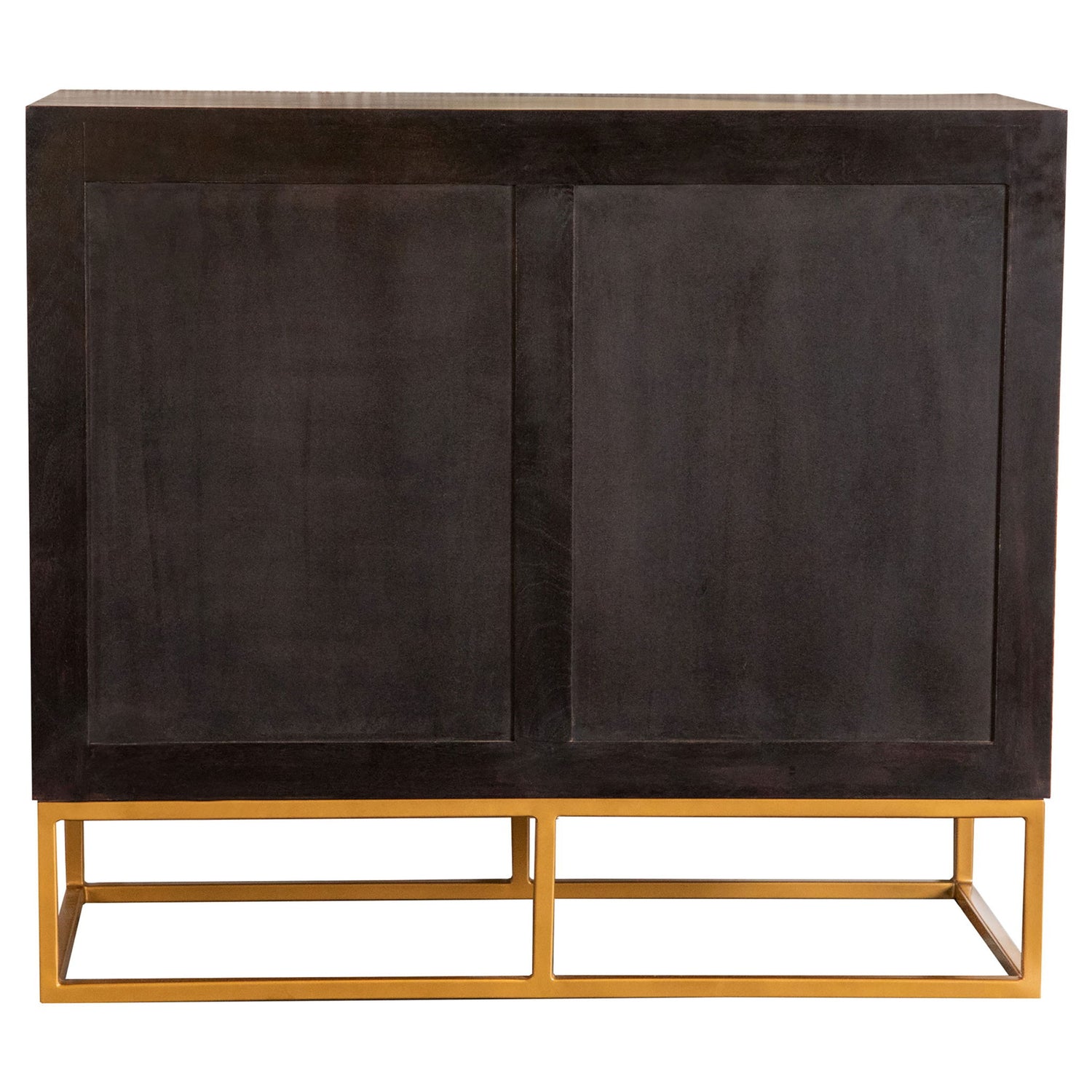 Denali - 2 Door Accent Cabinet With Variegated Grain Doors And Soft Base - Walnut