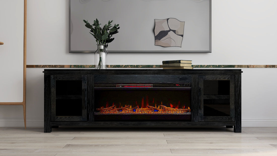 Tybee - Electric Fireplace TV Console For TVs Up To 95&quot; - Clove
