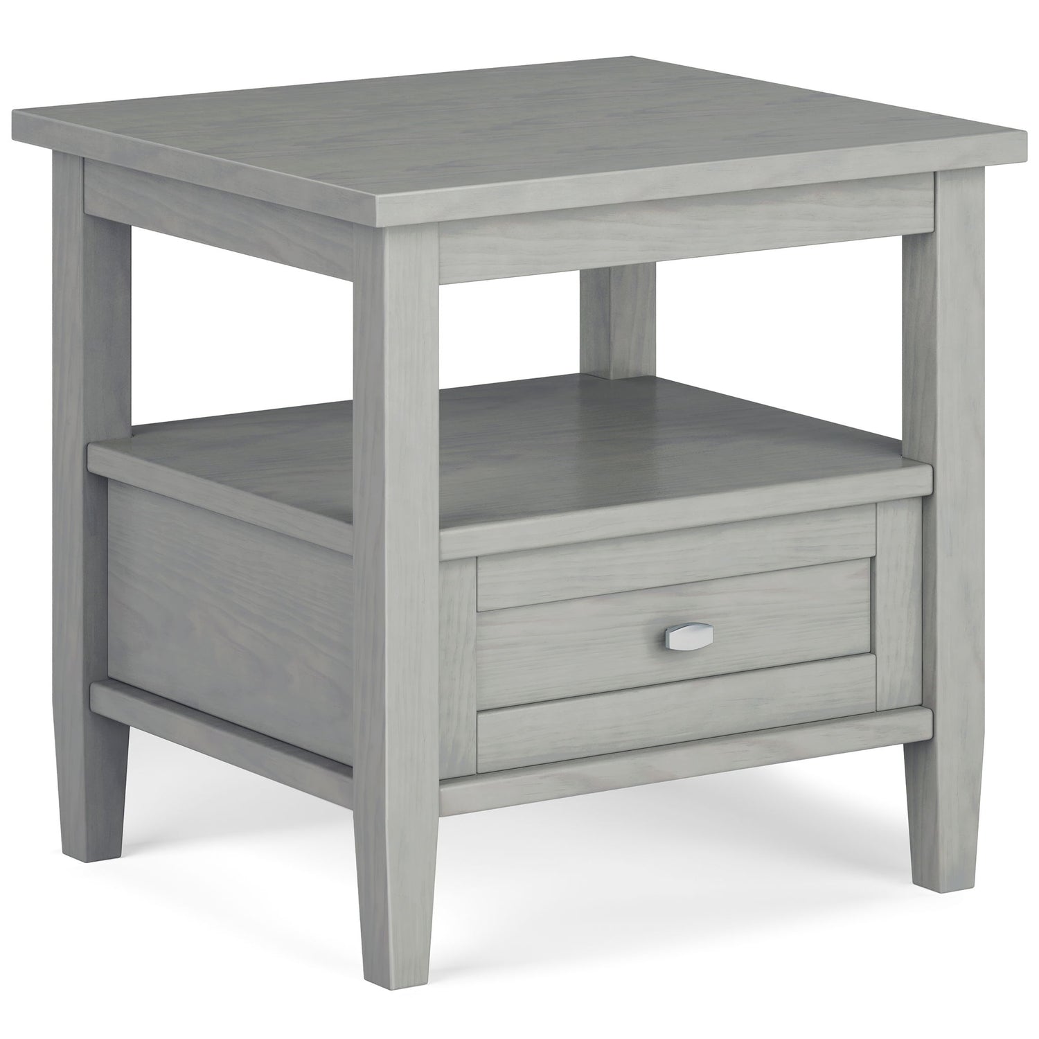 Warm Shaker - End Table - Fog Gray