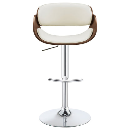Ergonomic Adjustable Bar Stool - Ivory