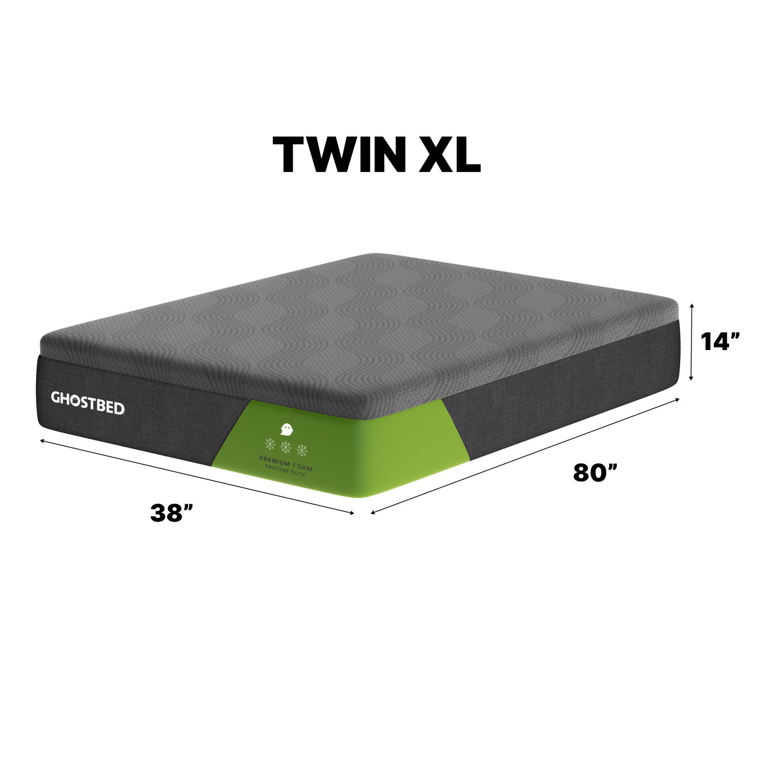 Premium - 14&quot; Foam Mattress With Cooling Ghost Ice Cover And Copper Infused Memory Foam