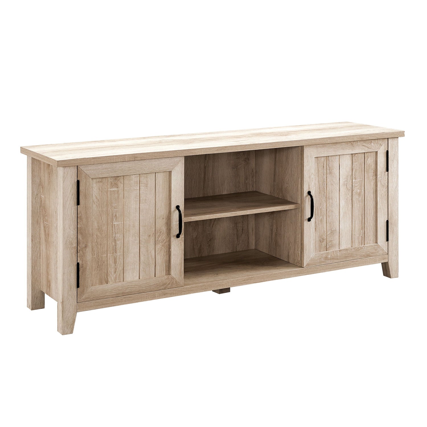 Classic Grooved Door TV Stand For Tvs Up To 65&quot;