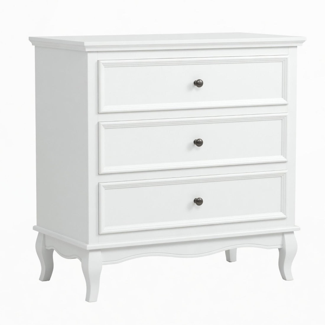 3 Drawer Dresser - White