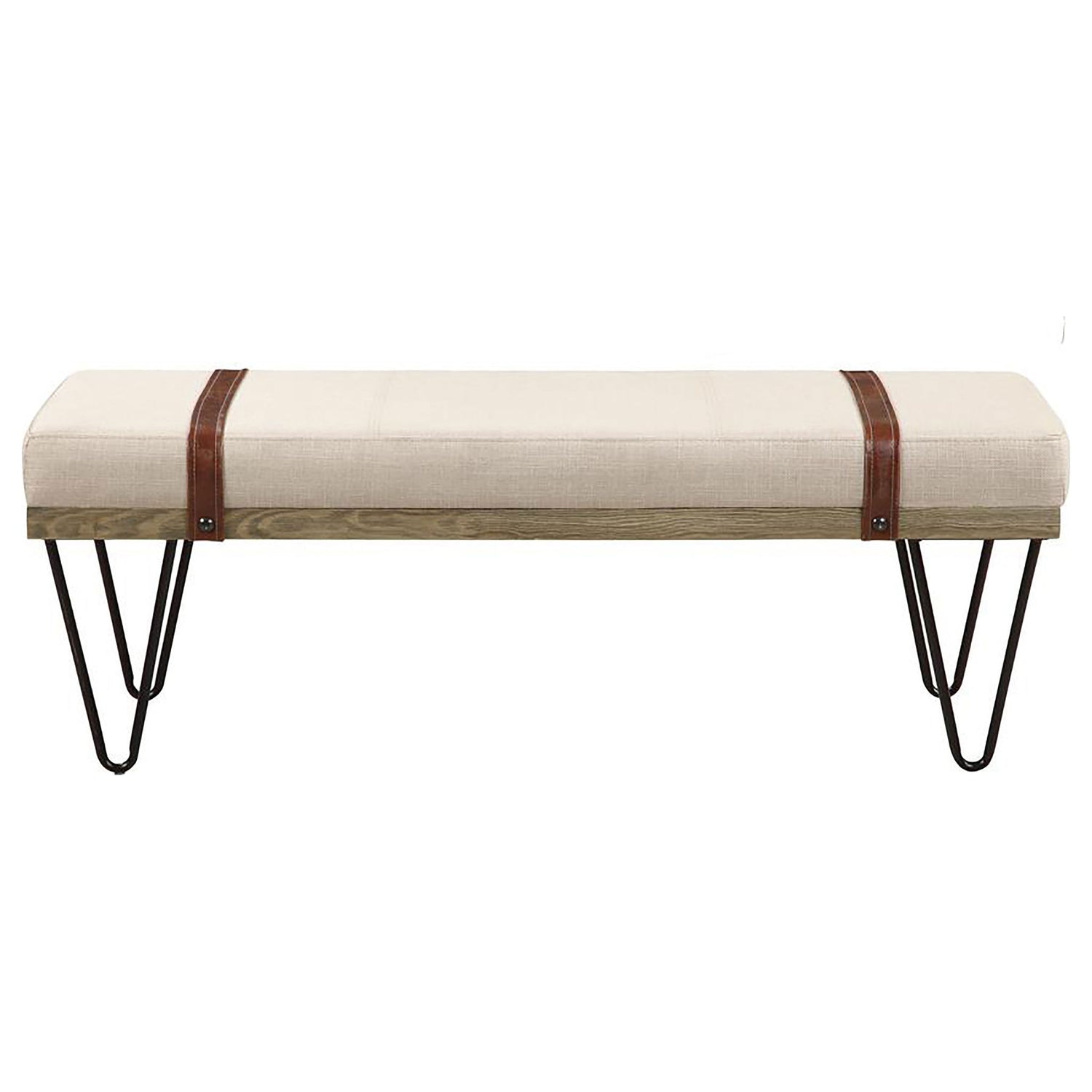 Karis - Upholstered Accent Bench - Beige