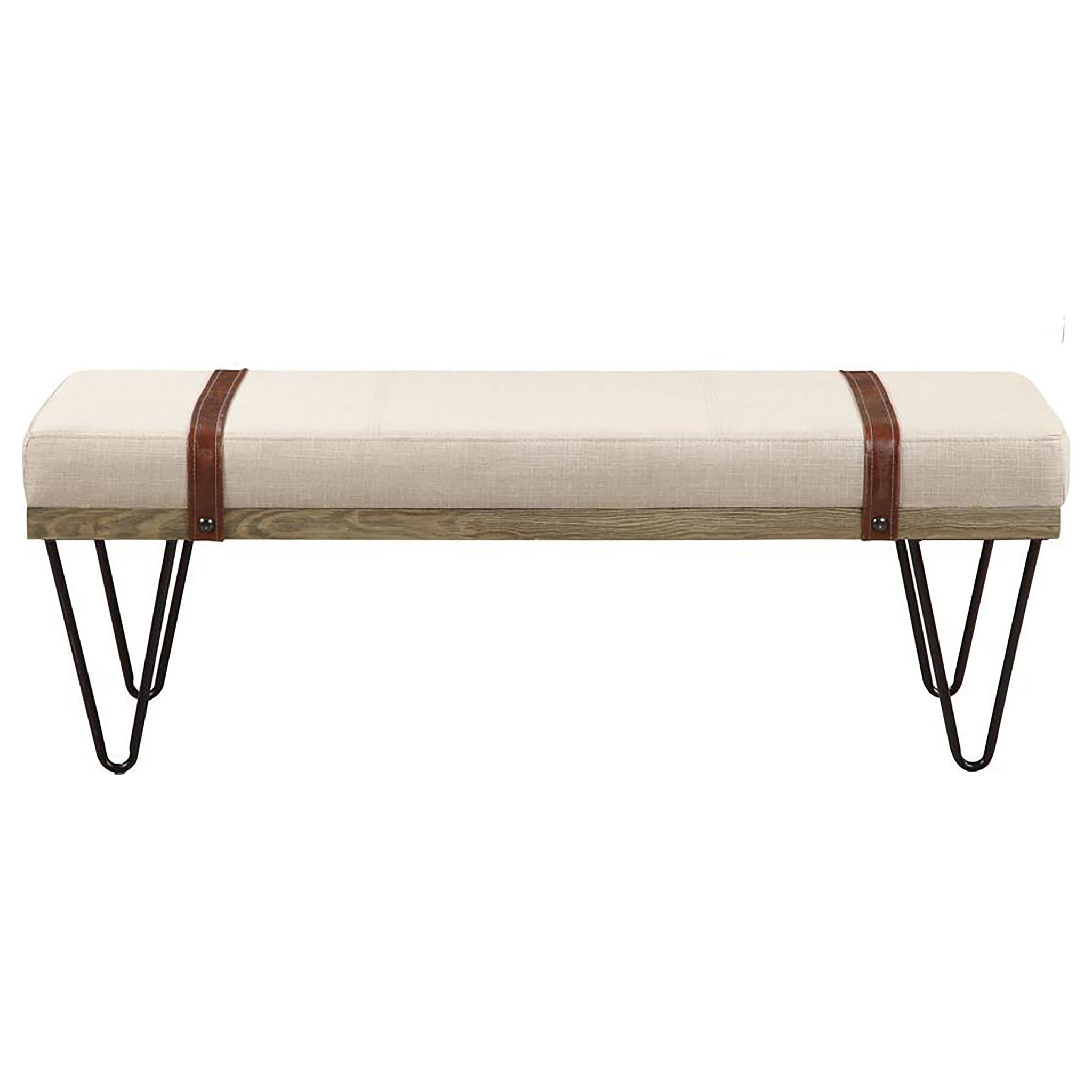 Karis - Upholstered Accent Bench - Beige