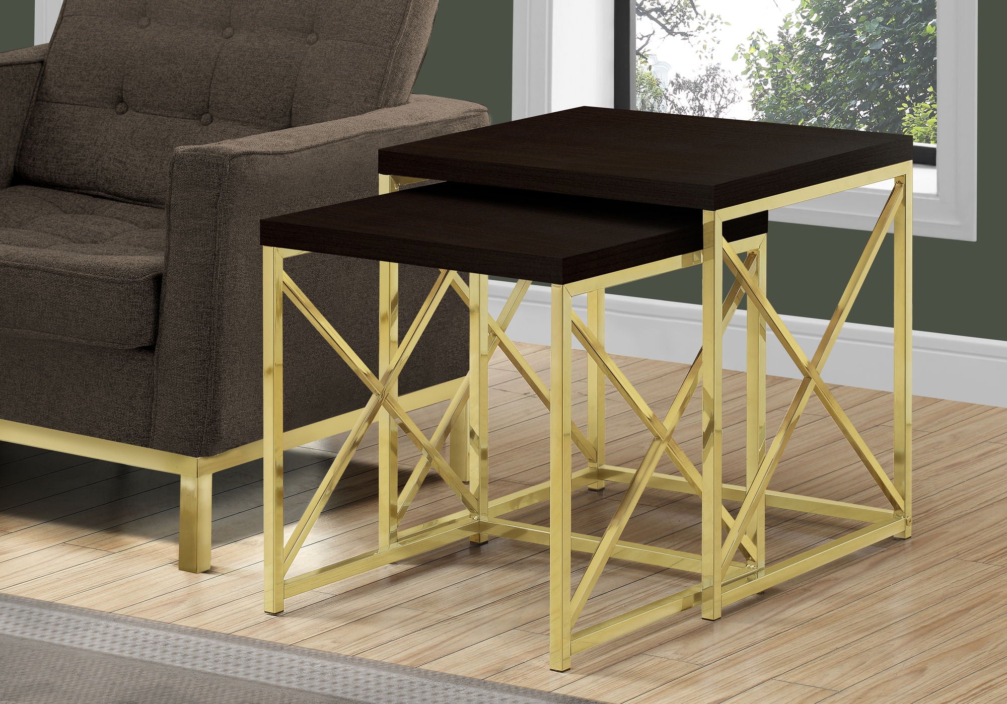 Nesting Table, Accent, Contemporary &amp; Modern (Set of 2)