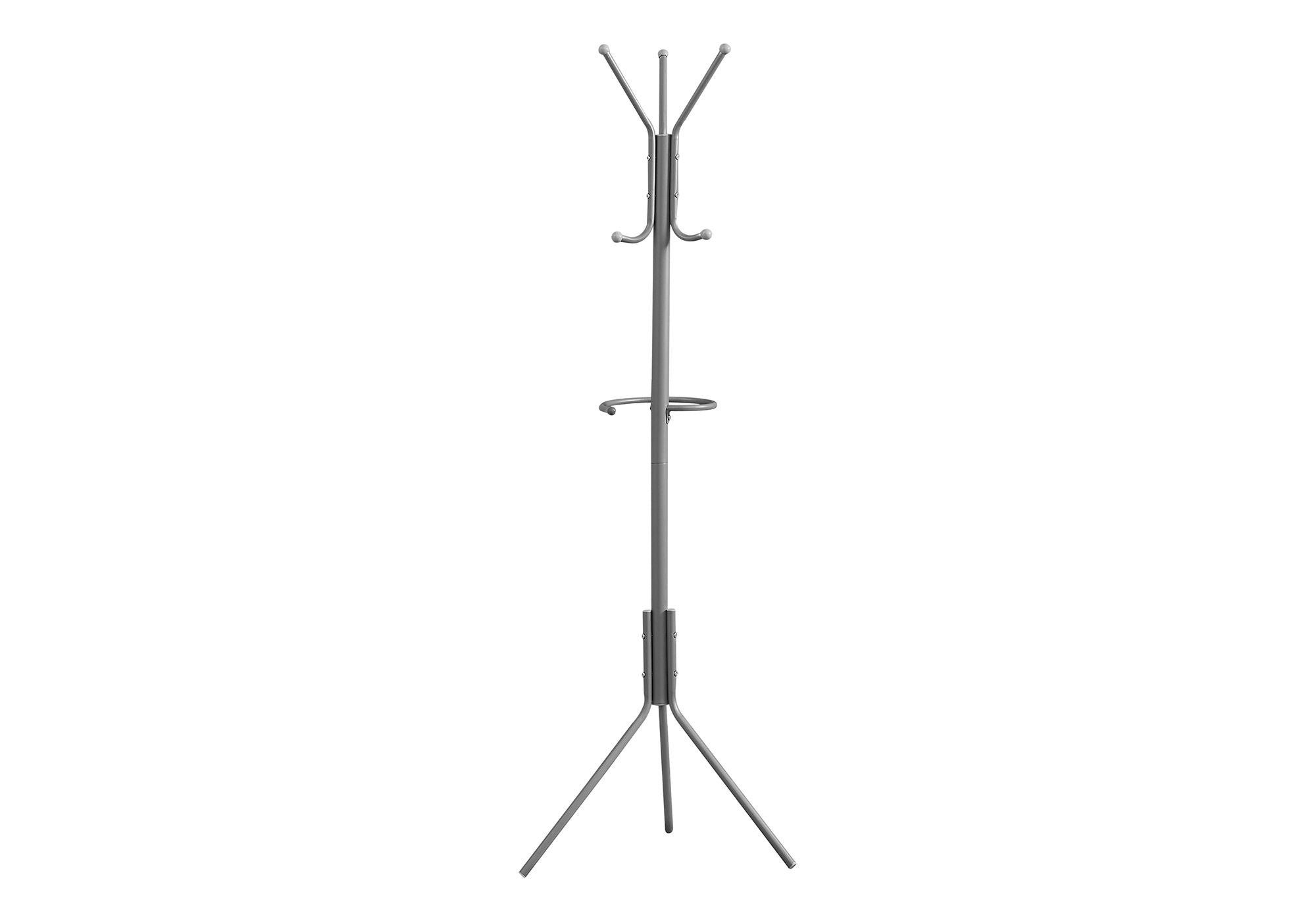 Coat Rack, Hall Tree, Free Standing, Hanging Bar, 6 Hooks, Entryway, Contemporary &amp; Modern