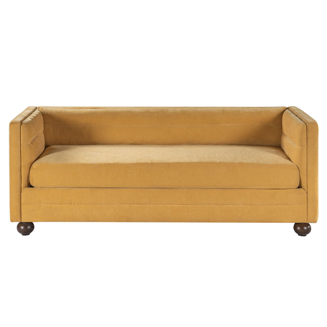 3 Seater Sofa Upholstery With Square Arms, Living Room Couch