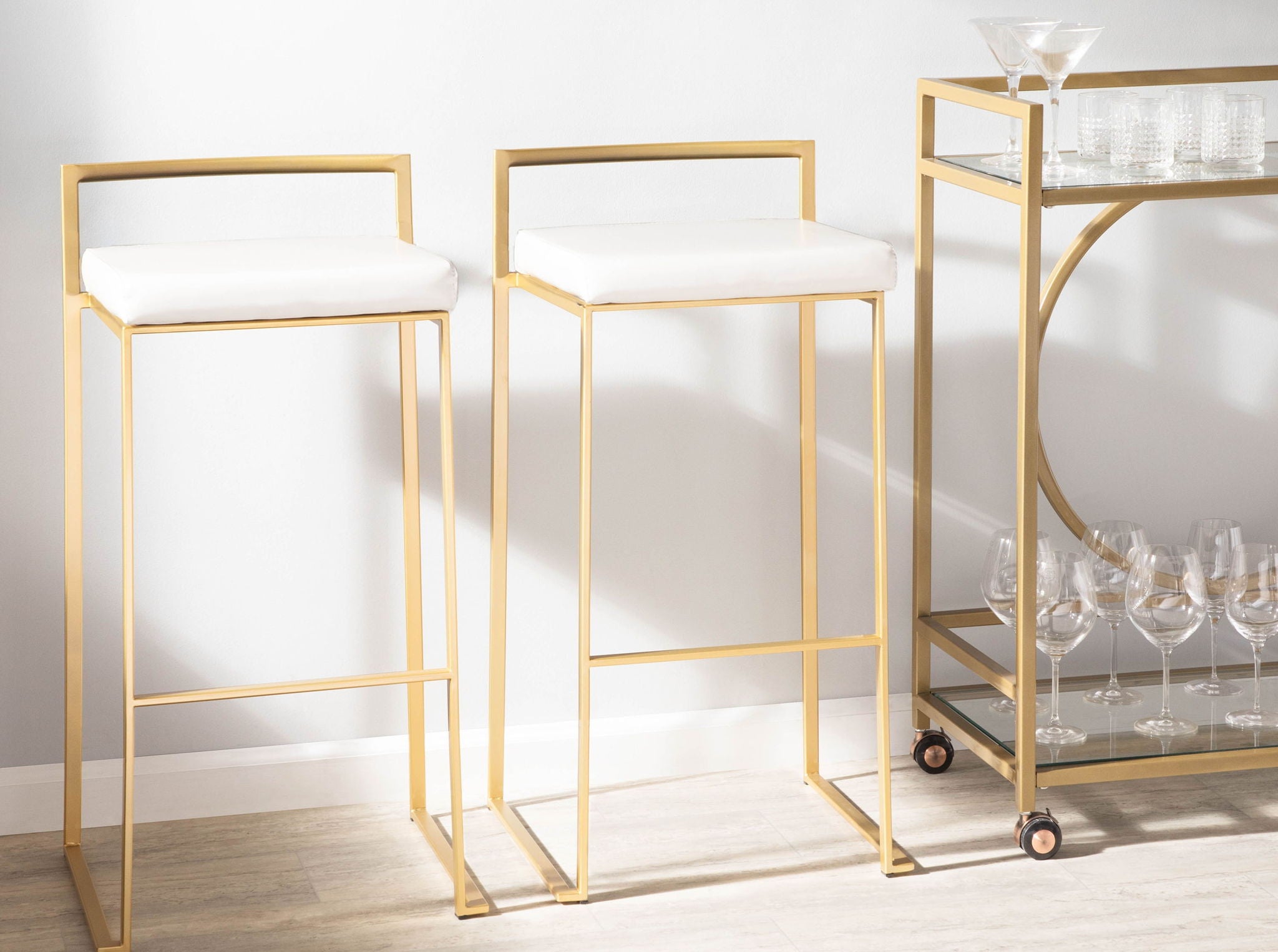 Fuji - Contemporary / Glam &amp; Quality Construction Barstool