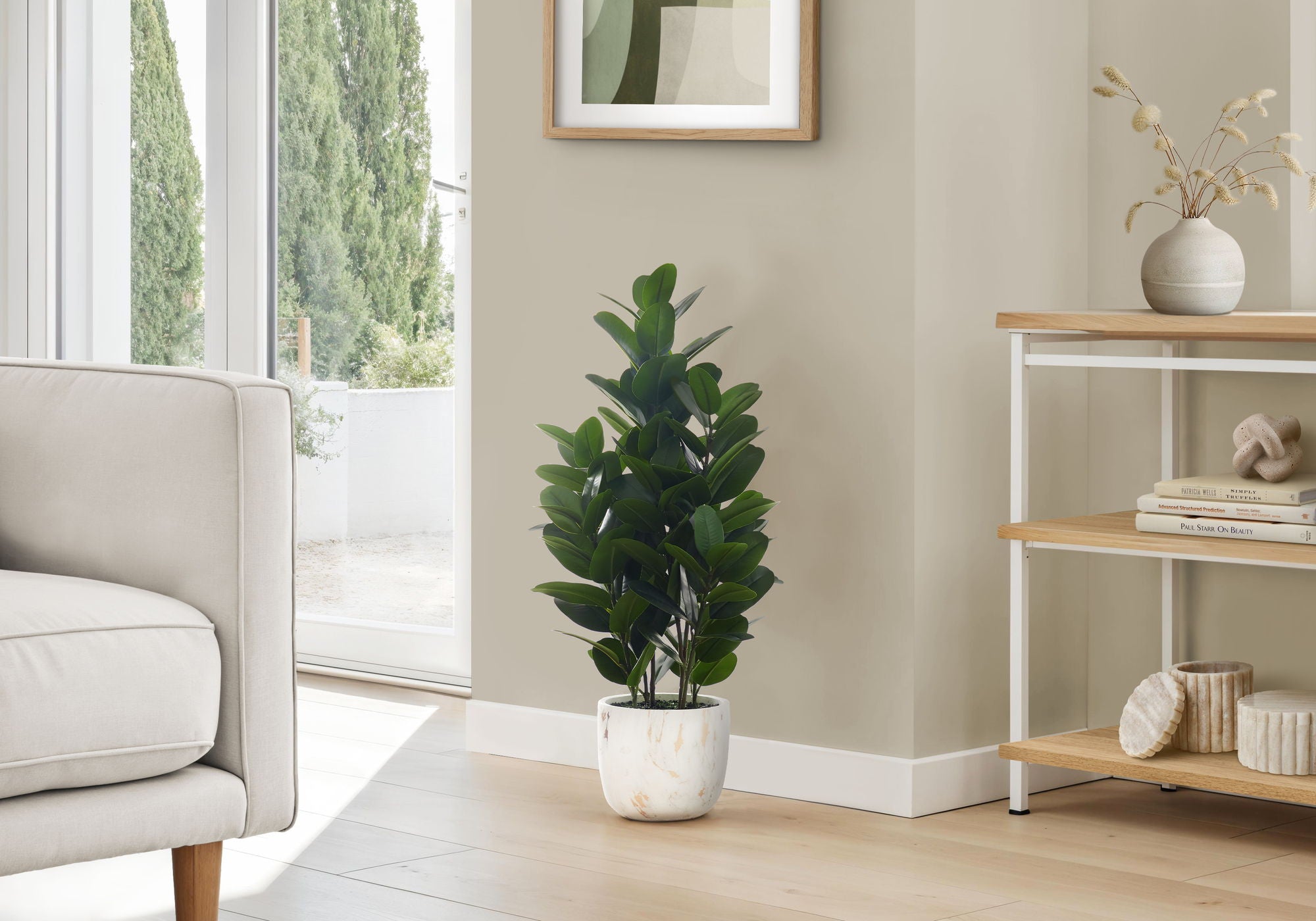 31&quot; Tall, Artificial Plant, Garcinia Tree, Indoor, Faux, Fake, Floor, Greenery, Potted, Real Touch, Decorative - Green / White