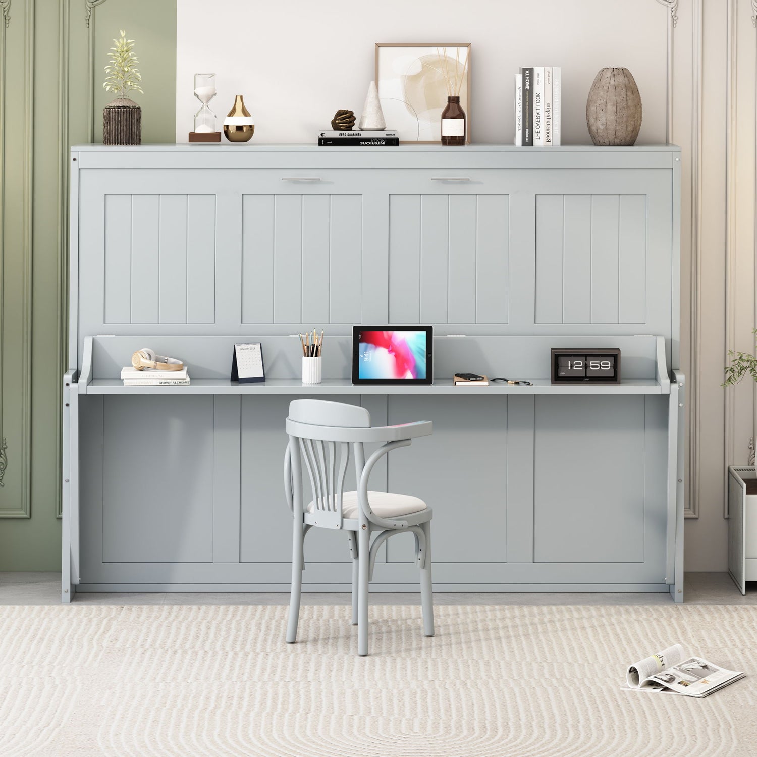 Murphy Bed With Hydraulic Lift &amp; Desk Design