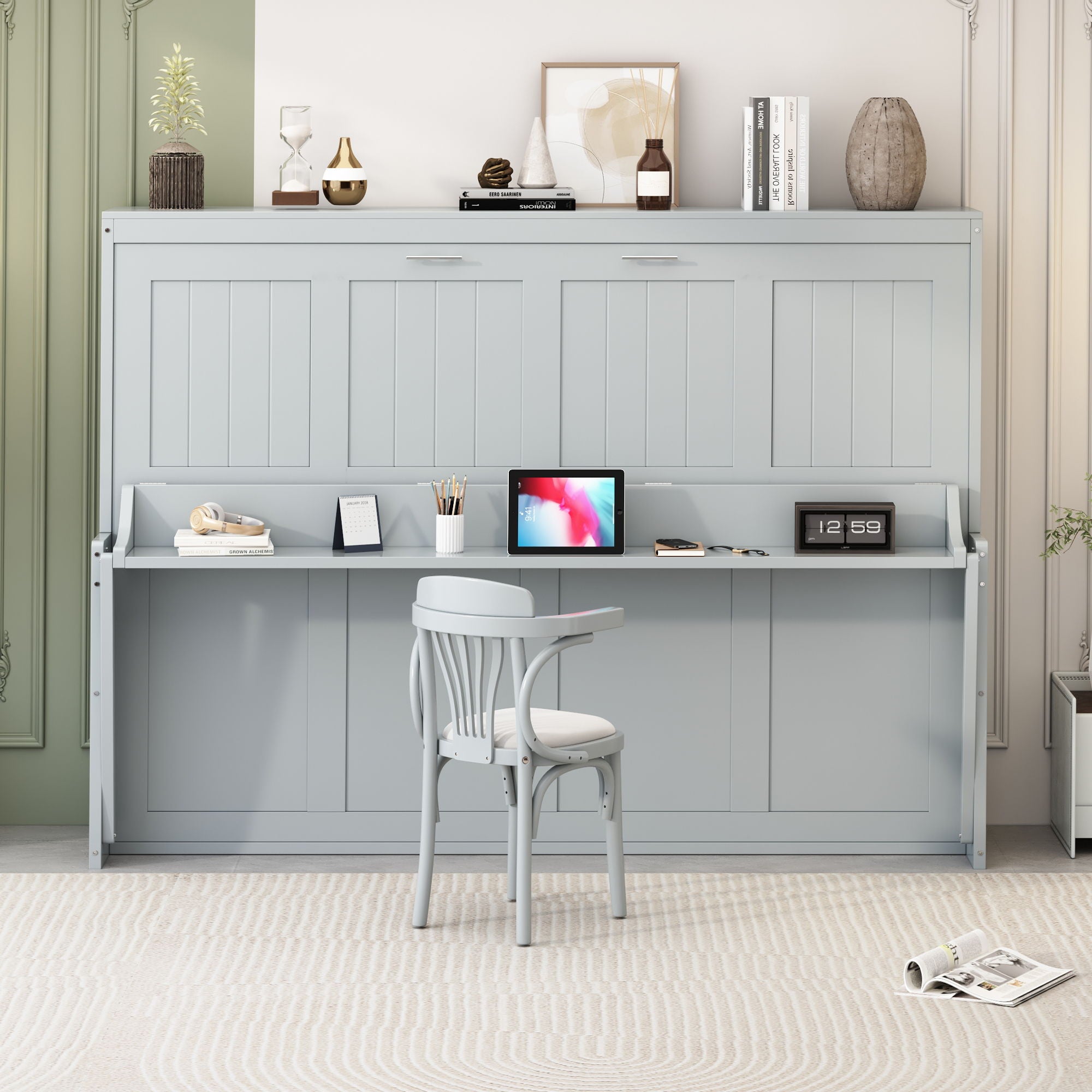 Murphy Bed With Hydraulic Lift &amp; Desk Design