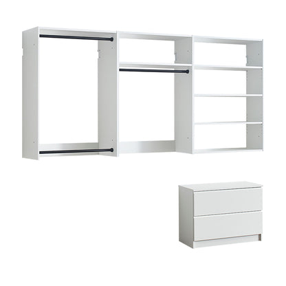 Devi - Wall Mounted Wood Closet System &amp; Modular Units