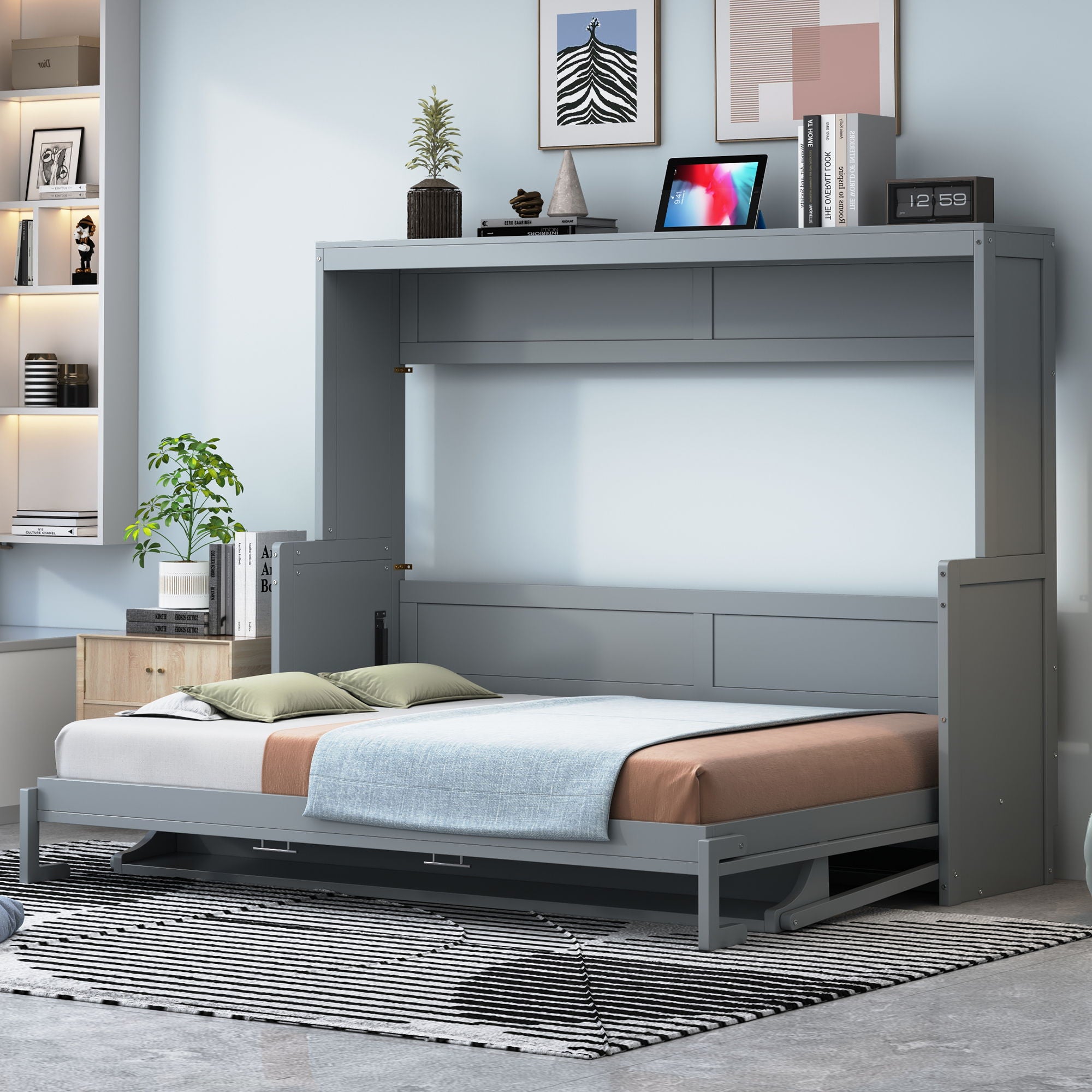 Murphy Bed With Hydraulic Lift &amp; Desk Design