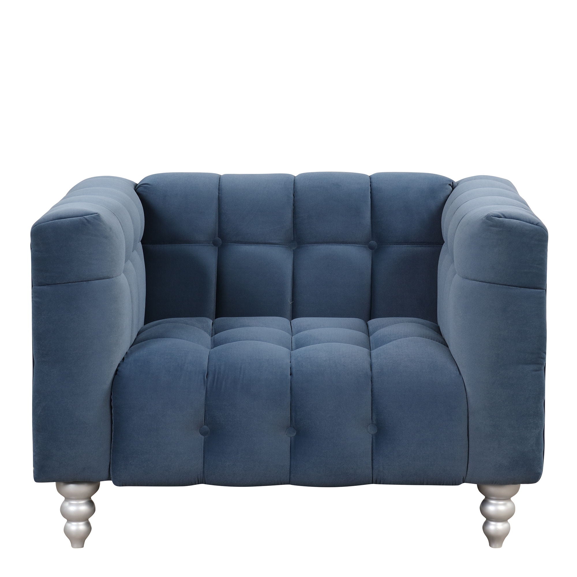 Modern Sofa Dutch Fluff Upholstered Sofa &amp; Wood Legs, Buttoned Tufted Backrest