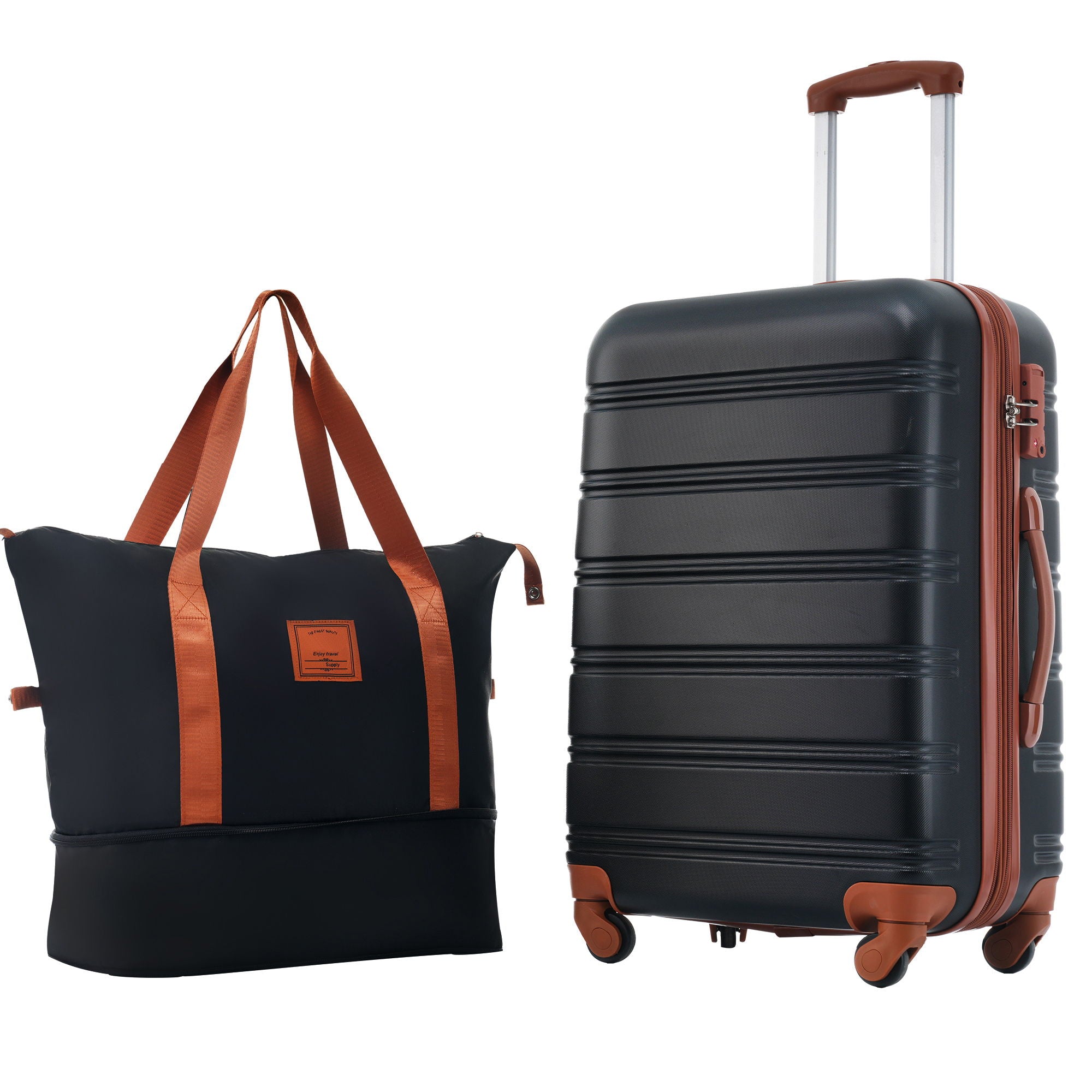 Hardshell Luggage Sets 24&quot; Bag Spinner Suitcase With Tsa Lock Lightweight