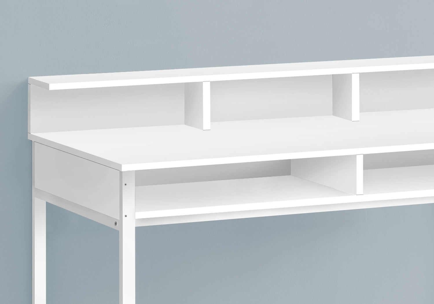 Computer Desk For Home Office, Standing, Storage Shelves, Laptop, Contemporary &amp; Modern