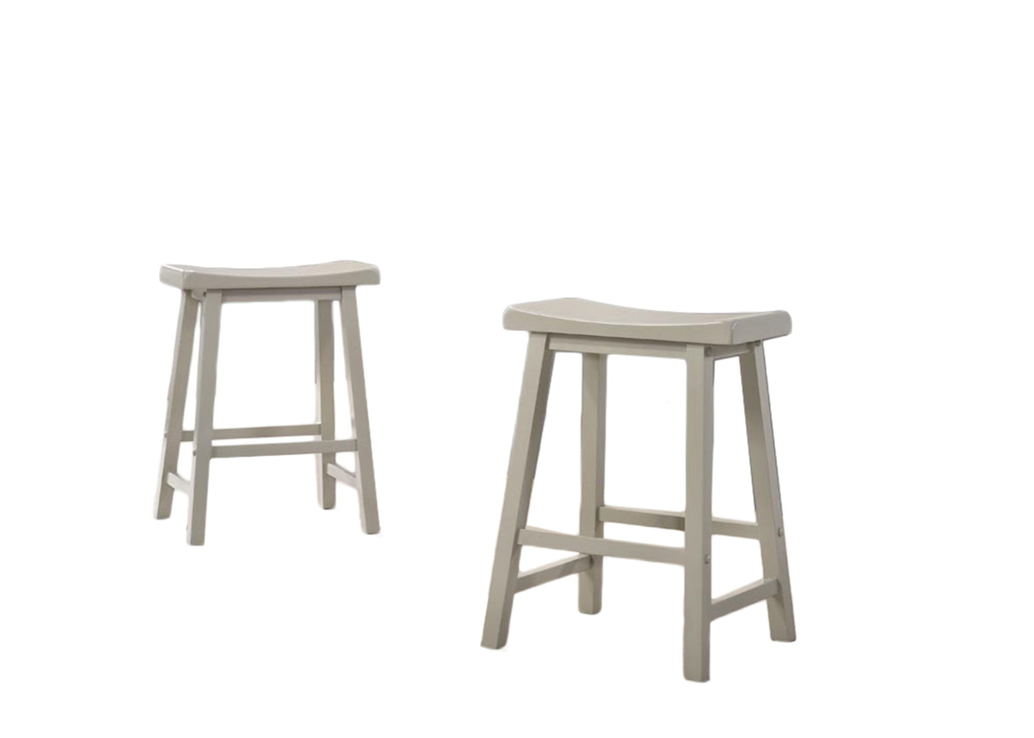 Alonzo - 17.5&quot; Backless Ergonomic Counter Height Stool (Set of 2)