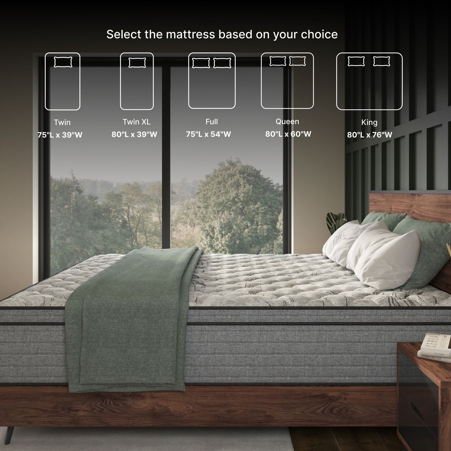 Elite Series Machka - 10&quot; Cooling Gel Memory Foam Hybrid Mattress