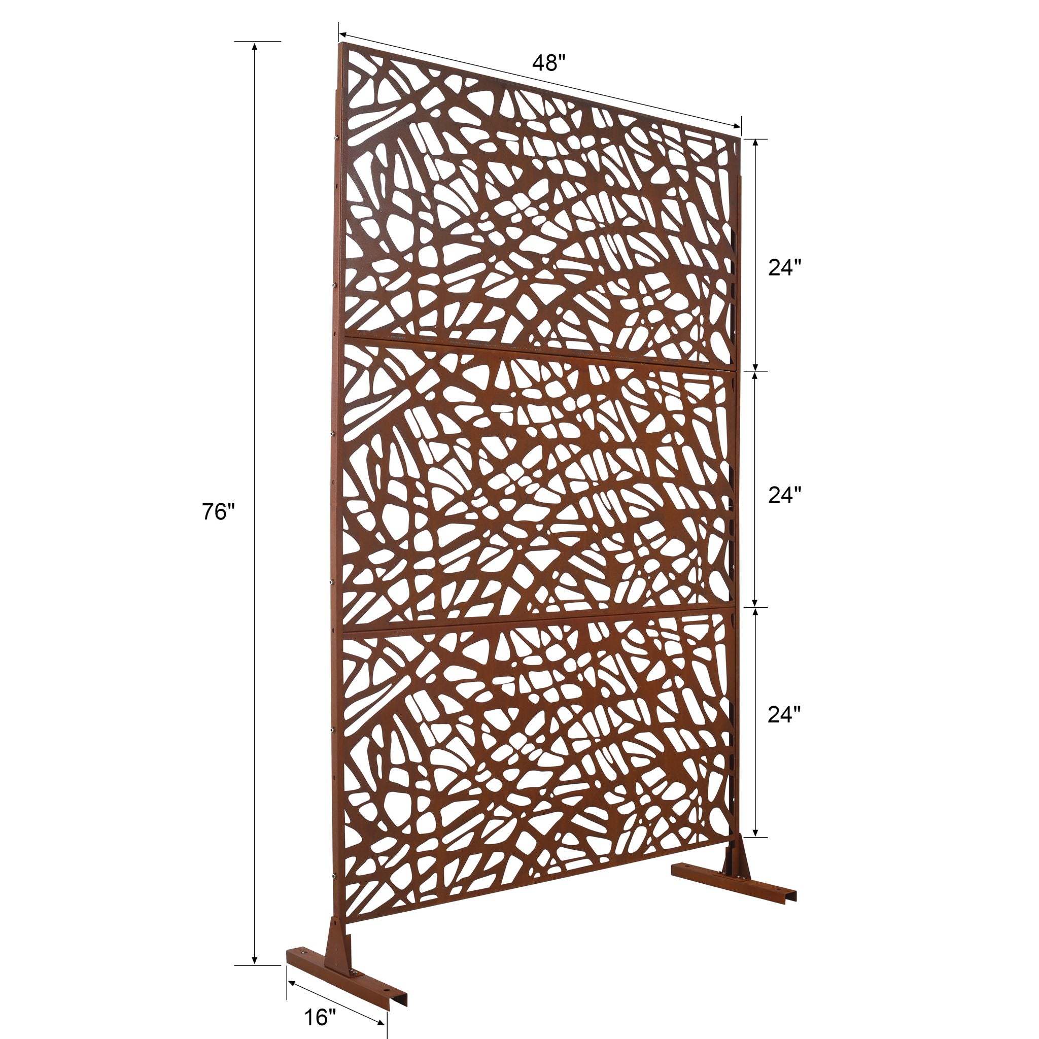 Outdoor &amp; Indoor Freestanding Decorative Privacy Screen