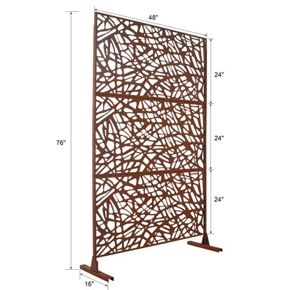 Outdoor &amp; Indoor Freestanding Decorative Privacy Screen
