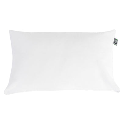 Ghostpillow - Faux Down Luxury Pillow With Microfiber Gel Clusters, Cotton Cover - White