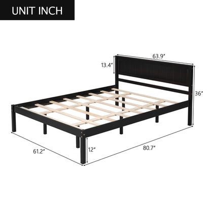 Platform Bed Frame With Headboard