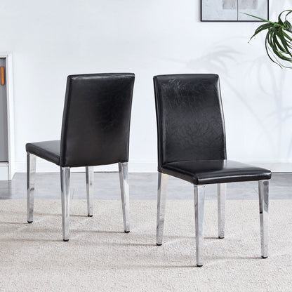 Elegant Upholstered Chairs &amp; Metal Legs