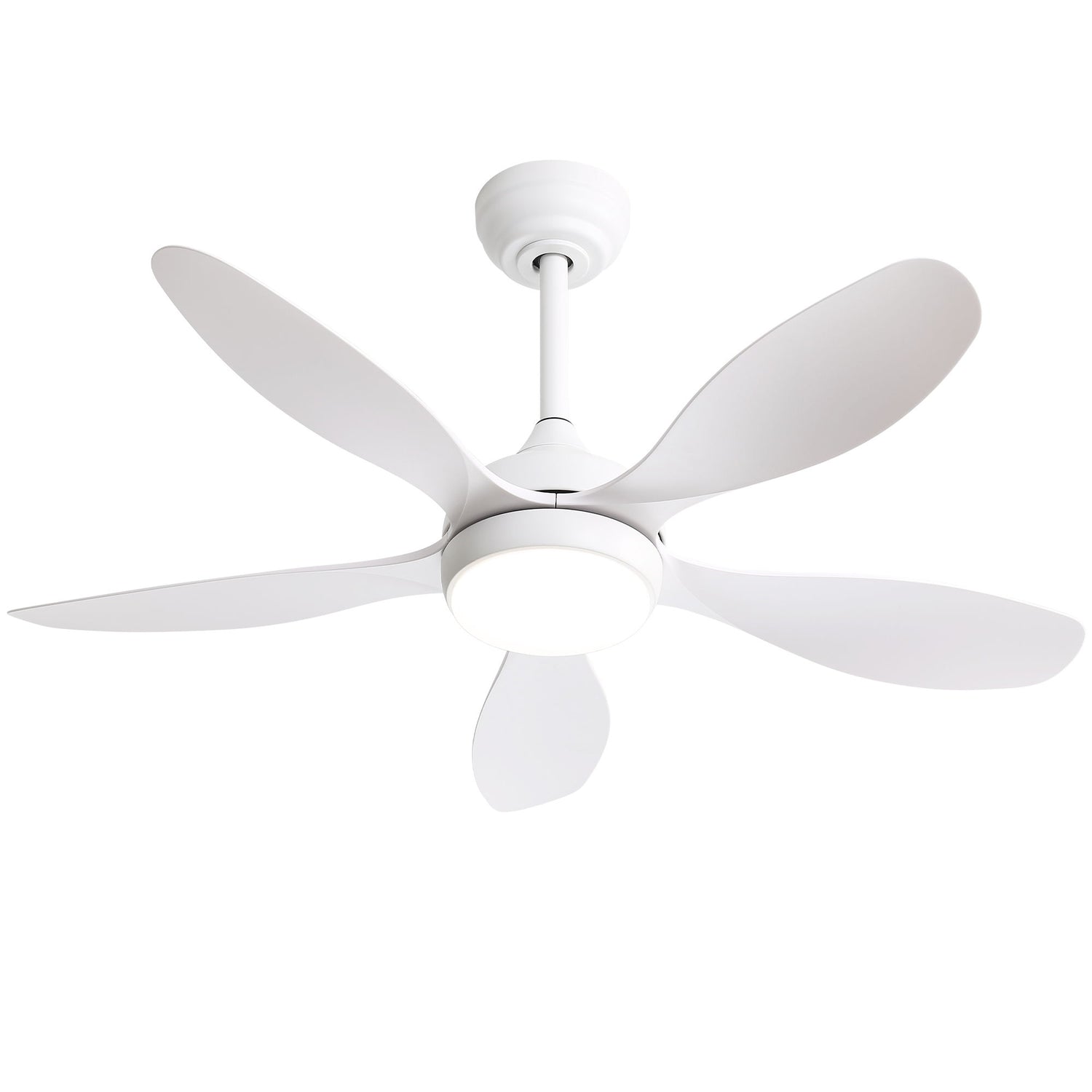 42&quot; Ceiling Fan With Light And Remote Cotnrol 6 Speeds DC Reversible Motor - White