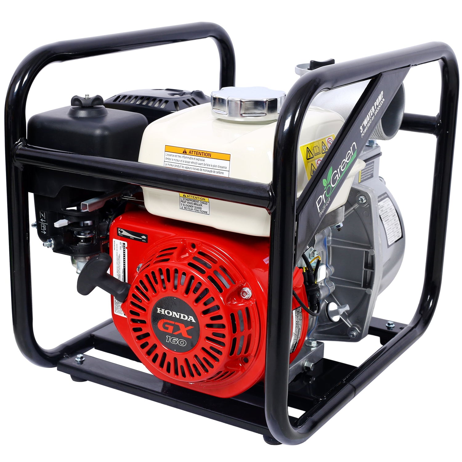 Honda - Gx160 Engine Water Pump 3&quot; 264Gpm With 3In Npt Coupler - Black / Red