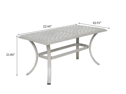 22X42&quot; Patio Standard Coffee Table - Ashen Wheat