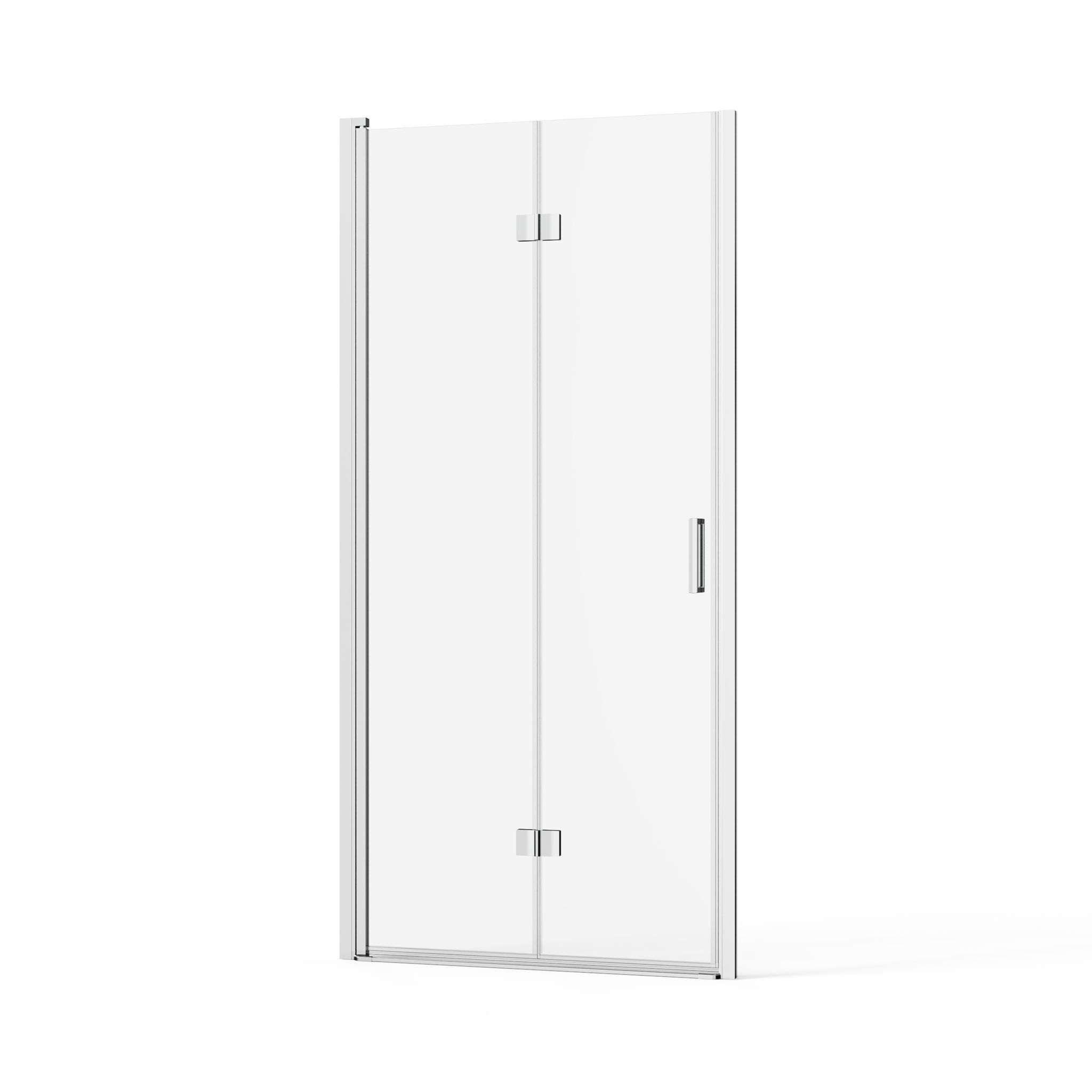 Frameless Bi Fold Shower Doors 30&quot; W X 72&quot; H - Chrome