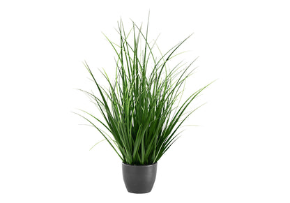 23&quot; Tall, Artificial Plant, Grass, Indoor, Faux, Fake, Table, Greenery, Potted, Real Touch, Decorative - Green / Black