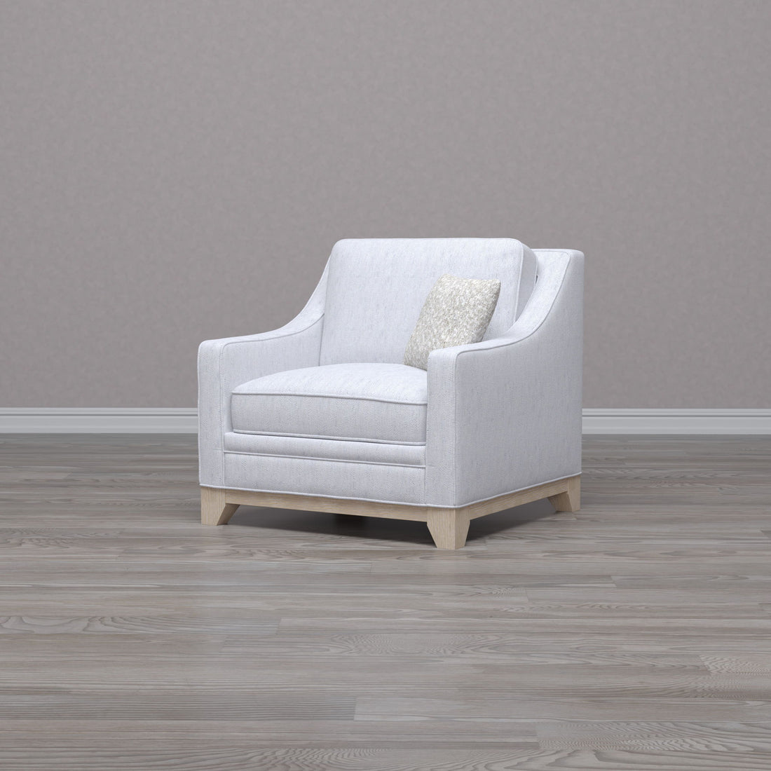 Lounge Chair With Casual Accent - Gray