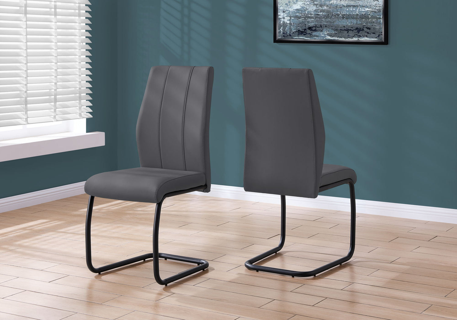 Dining Chair, Side, Upholstered For Dining Room, Contemporary &amp; Modern (Set of 2)
