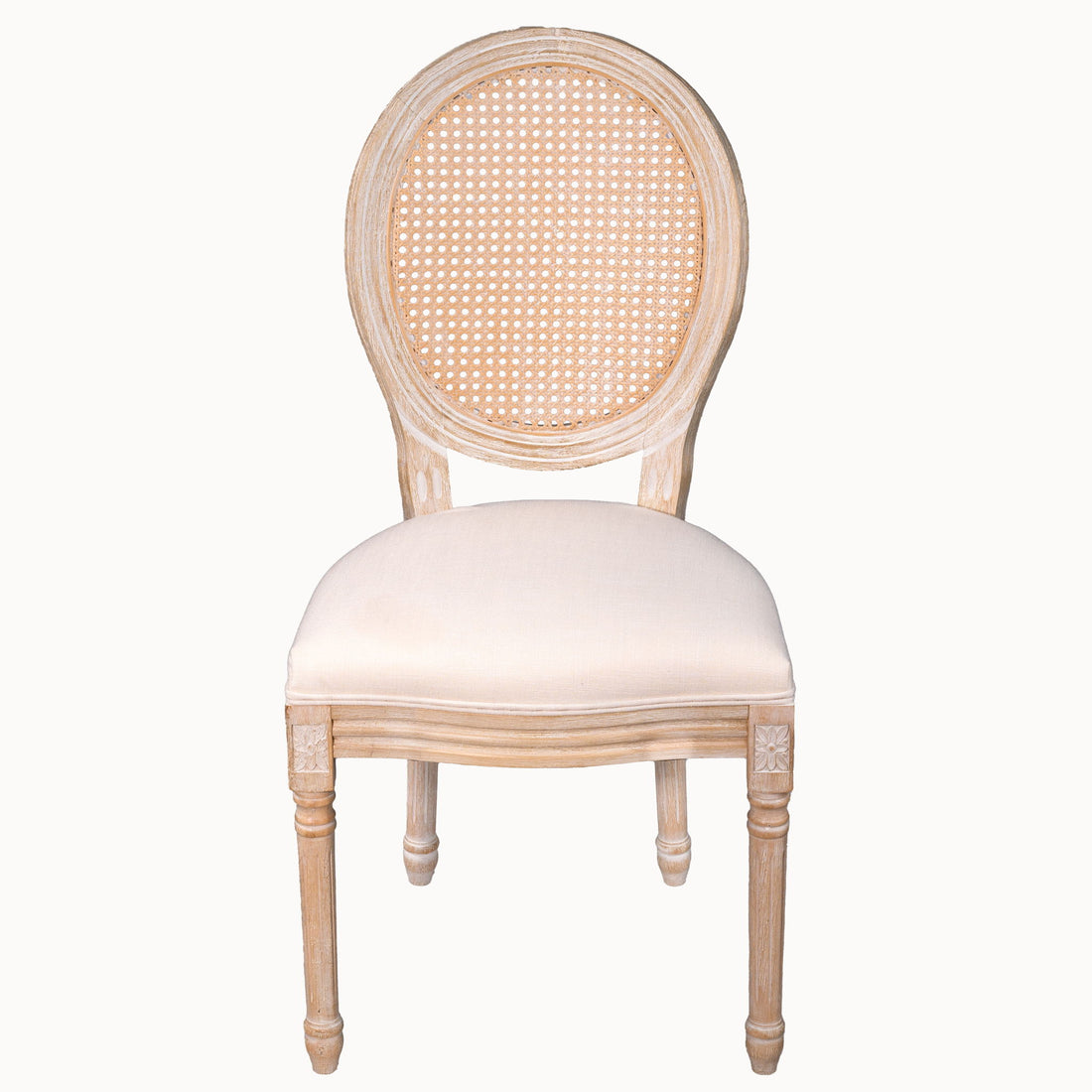 French Country Dining Chairs &amp; Round Back (Set of 2)