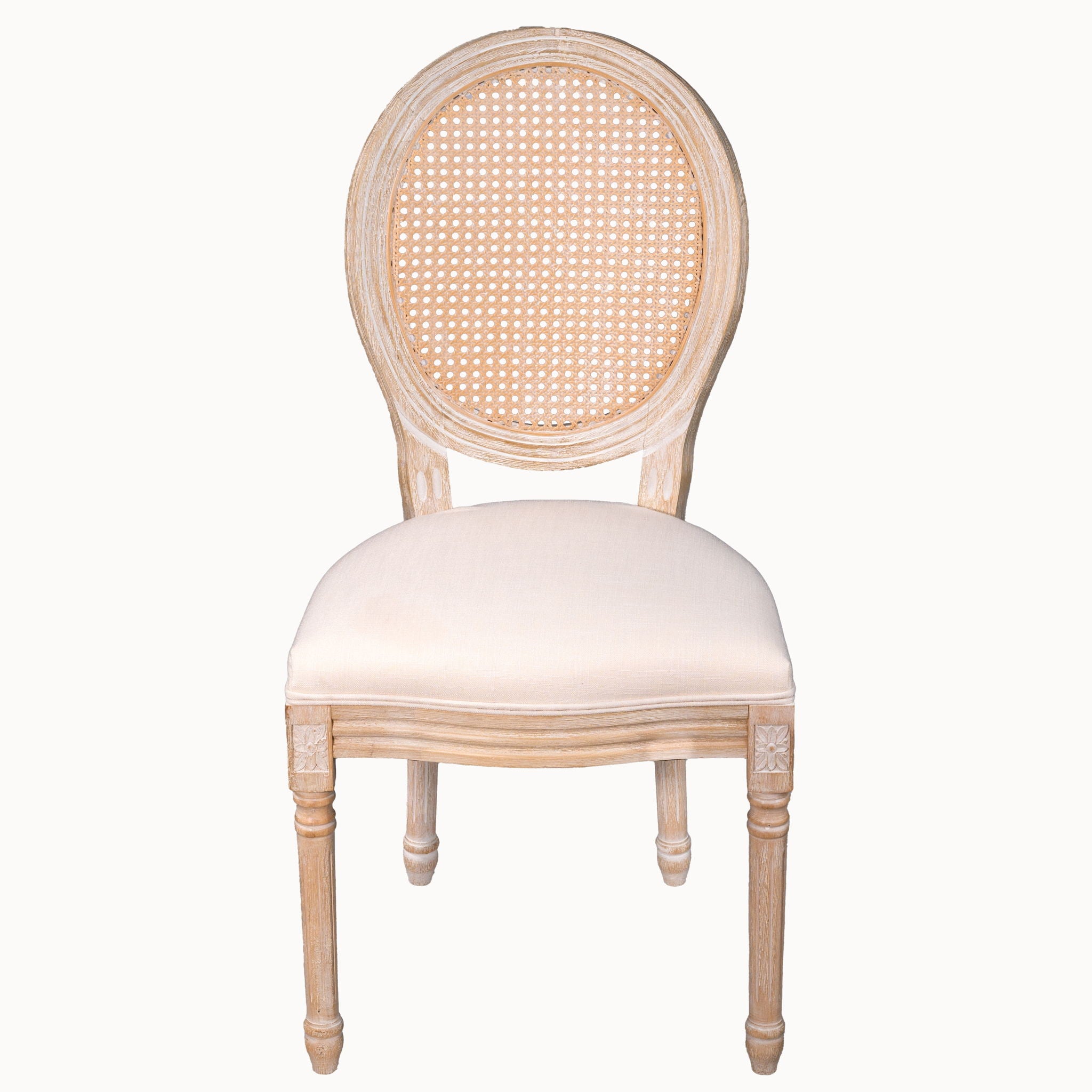 French Country Dining Chairs &amp; Round Back (Set of 2)