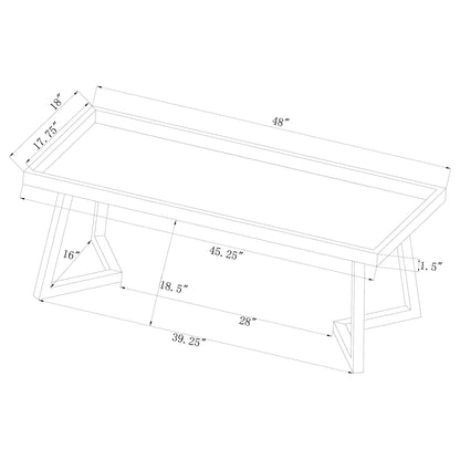 Upholstered Tufted Bench - Gray