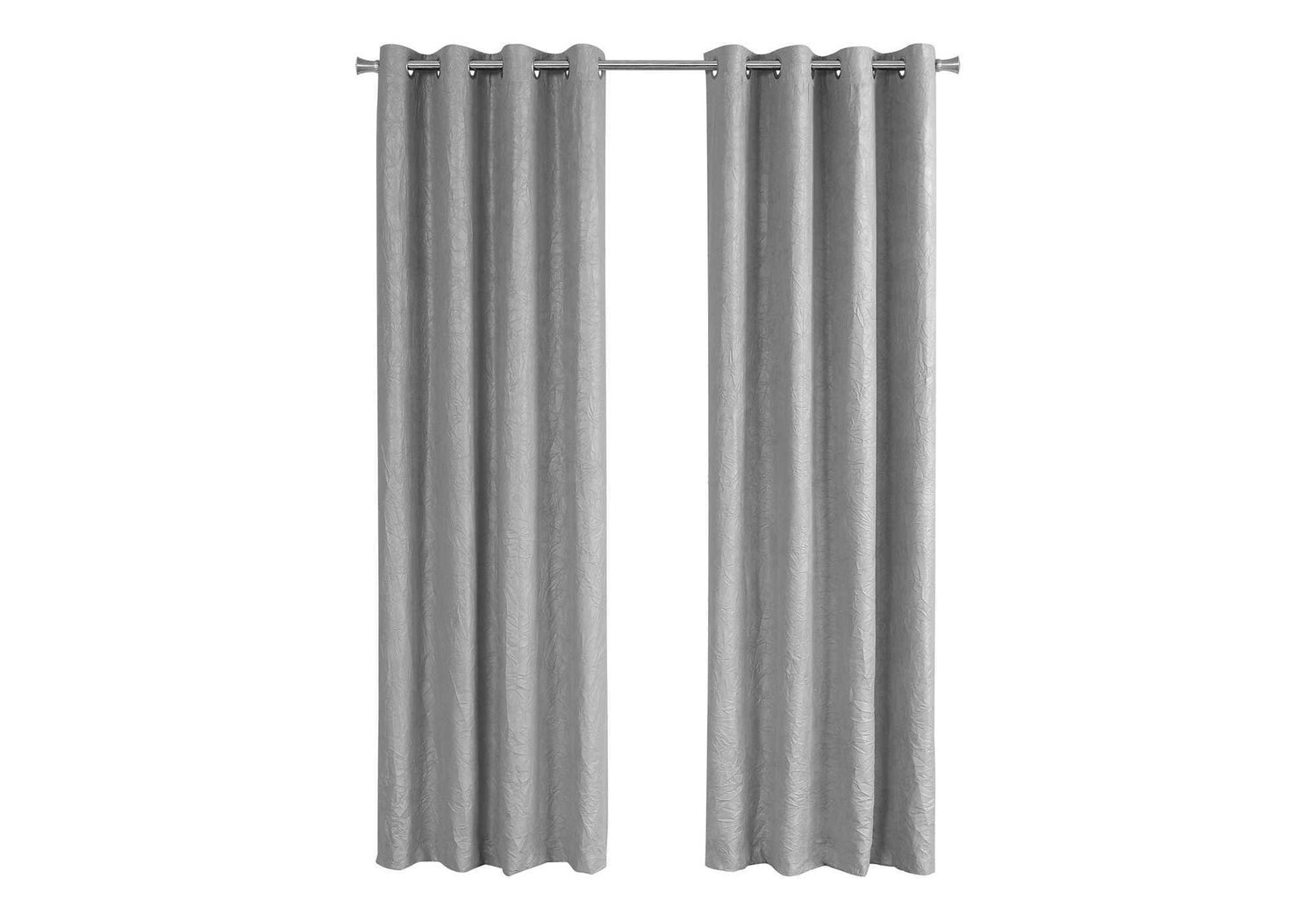 2 Pieces Set, Curtain Panel, Room Darkening, Grommet, Contemporary &amp; Modern